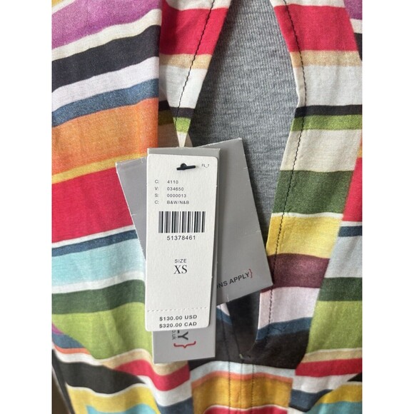 Anthropologie Conditions Apply Size XS Multicolored Geometric Print Tunic Blouse - Picture 10 of 11